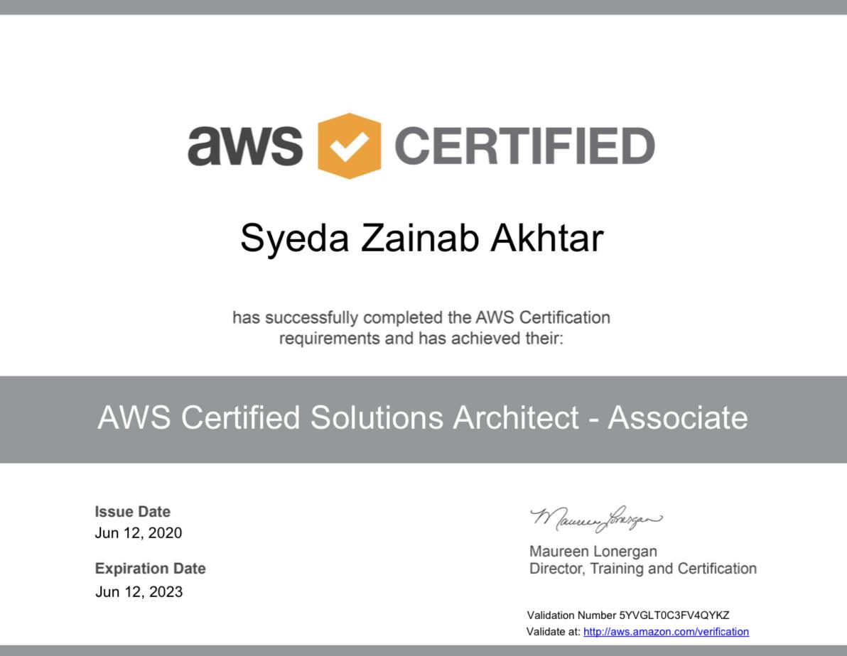 AWS Certified Solutions Architect – Associate