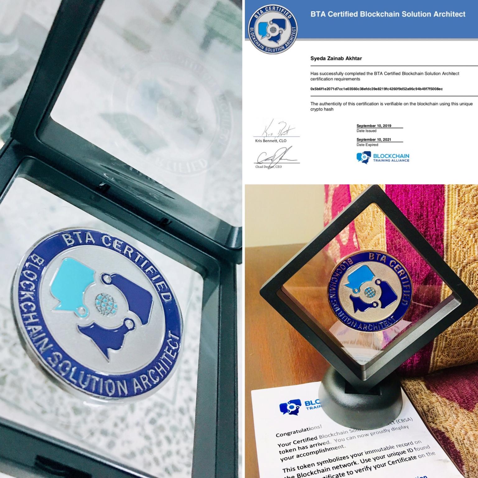 BTA Certified Blockchain Solution Architect