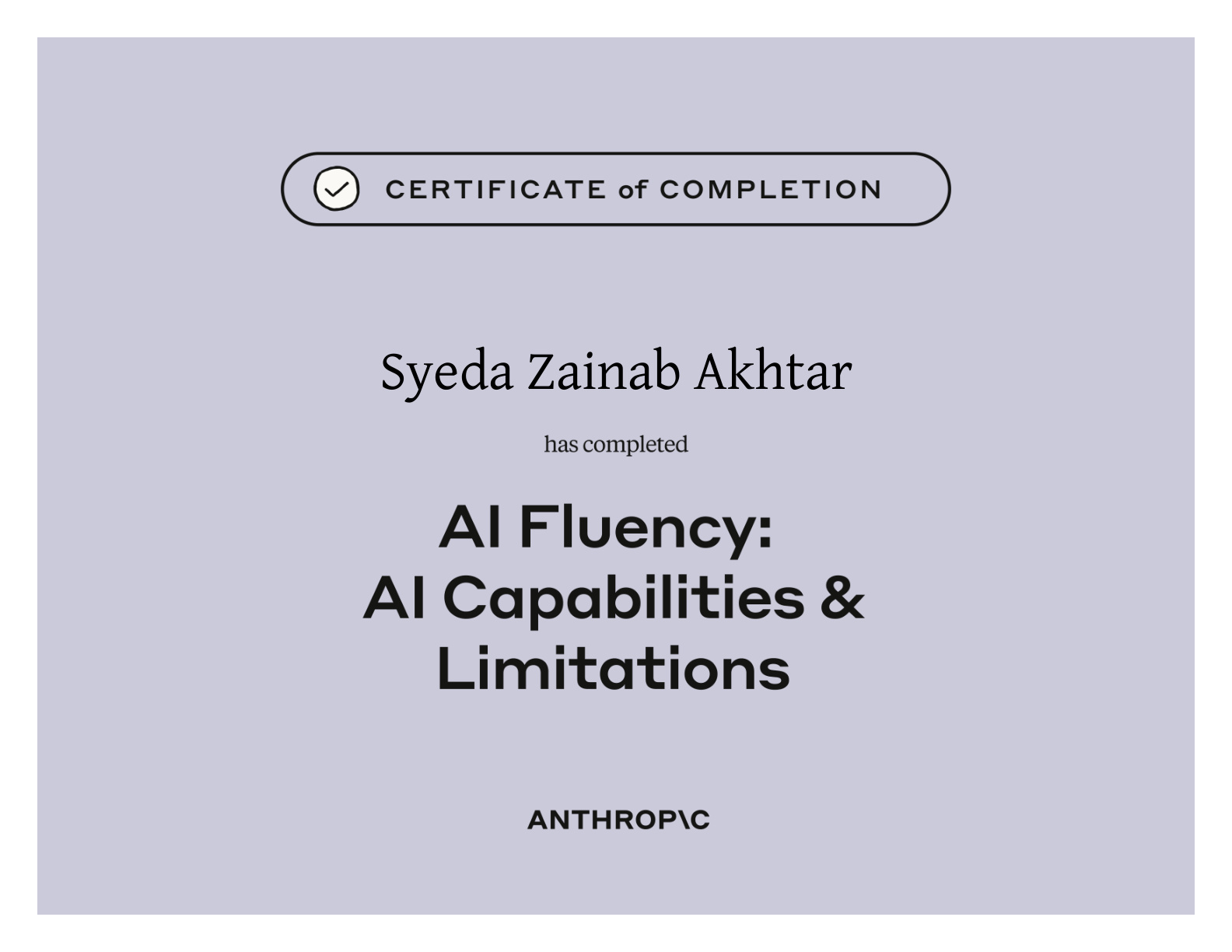 AI Fluency: AI Capabilities & Limitations – Anthropic