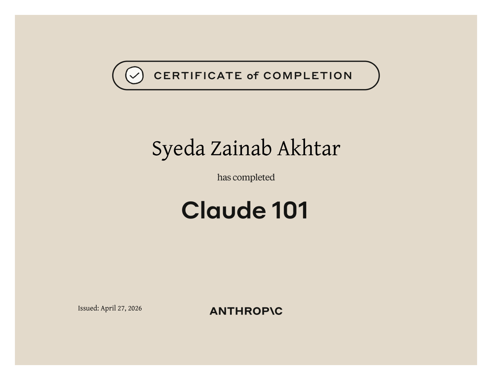 Claude 101 – Anthropic