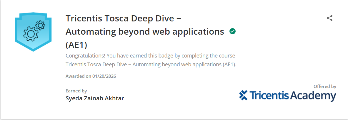 Tricentis Tosca Deep Dive – AE1