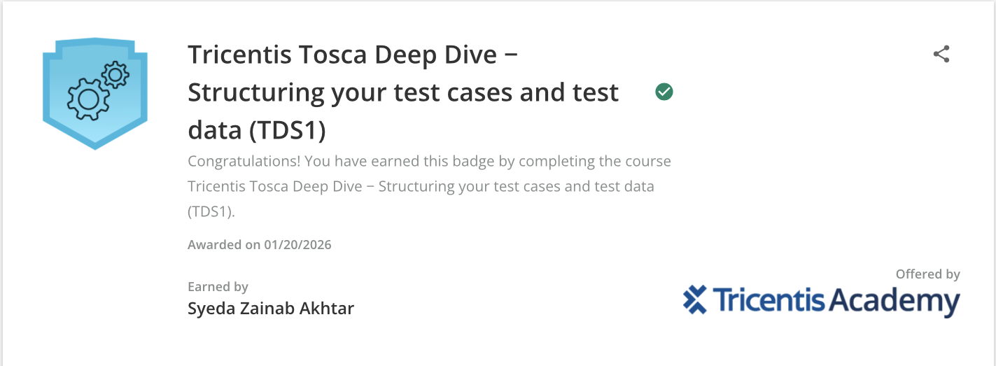 Tricentis Tosca Deep Dive – TDS1