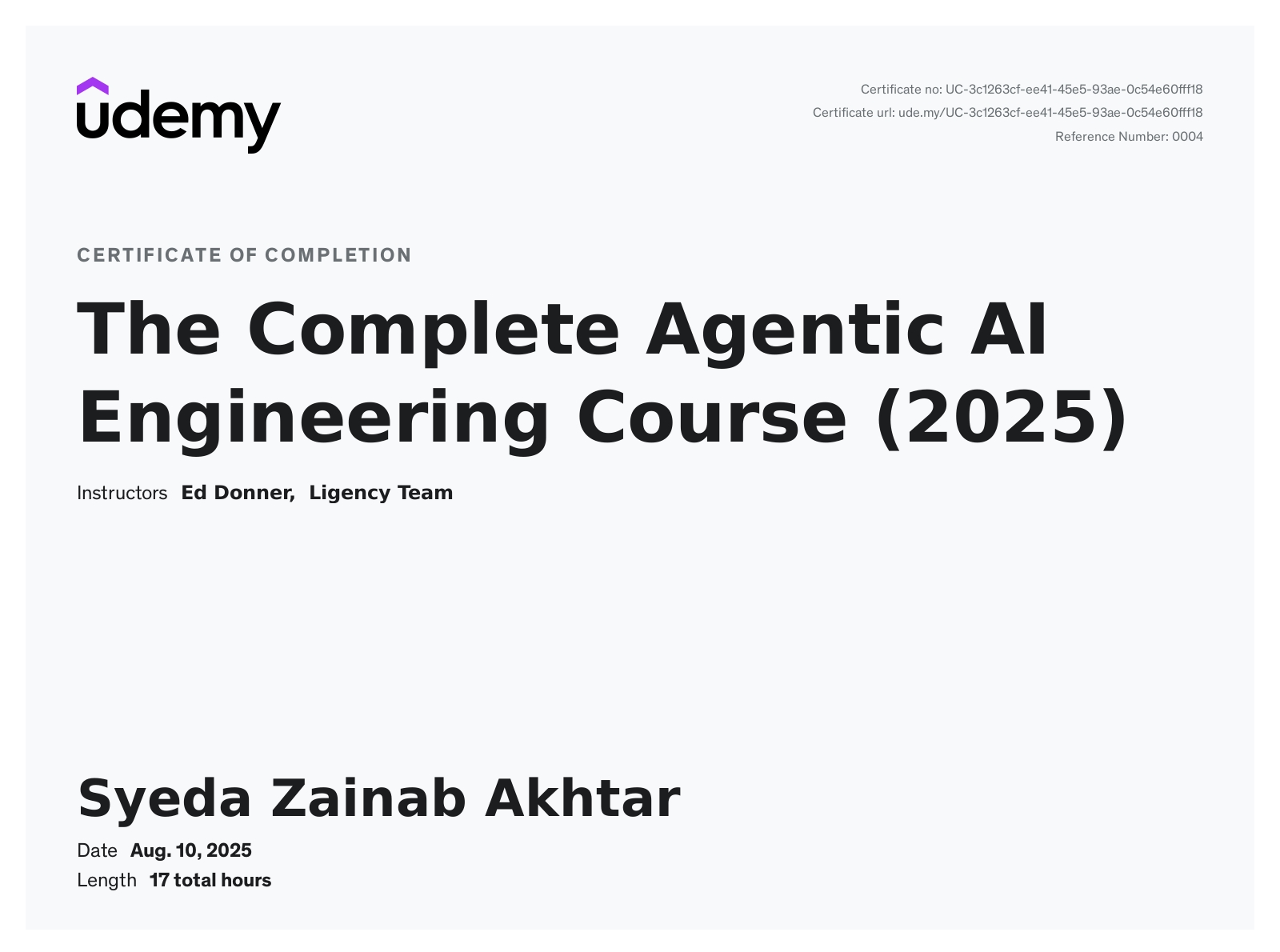 The Complete Agentic AI Engineering Course – Udemy